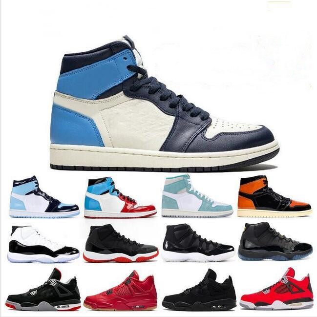 

1 1s Travis Obsidian UNC Fearless Twist What The Mens Basketball Shoes Black Cat Bred 4 4s Union Sail Guava Ice Women Sneakers