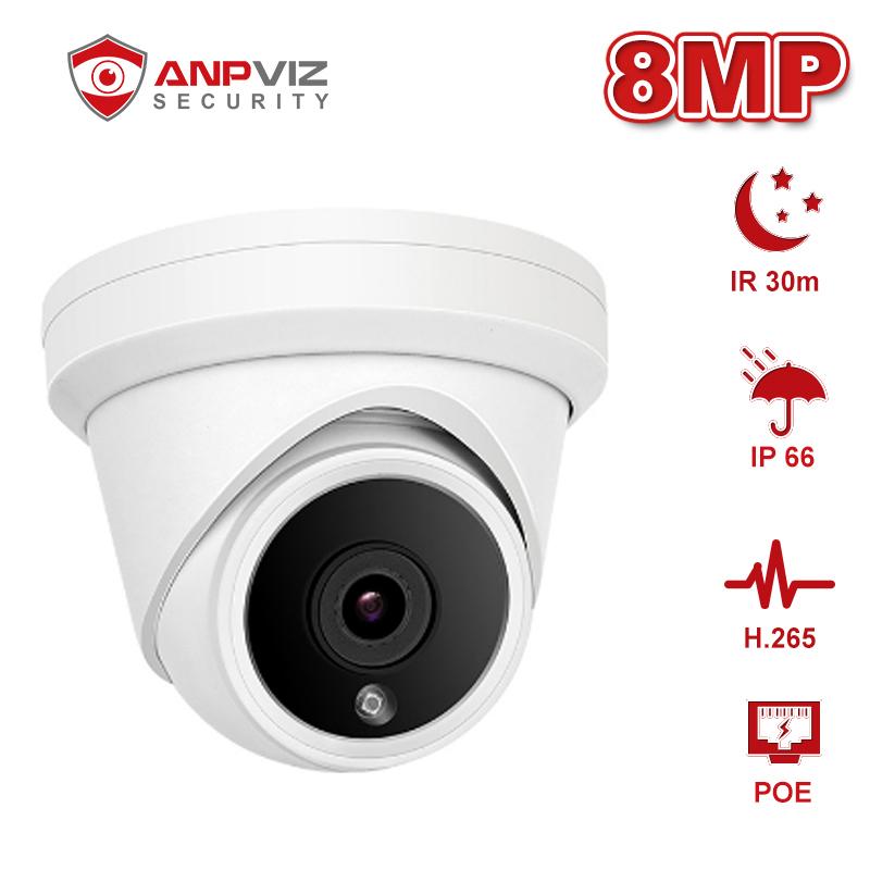 

Anpviz 8MP 4K Dome POE IP Camera IR 30m Outdoor Security CCTV Video Surveillance Waterproof Cam Network Cam ONVIF IP66 P2P H.265