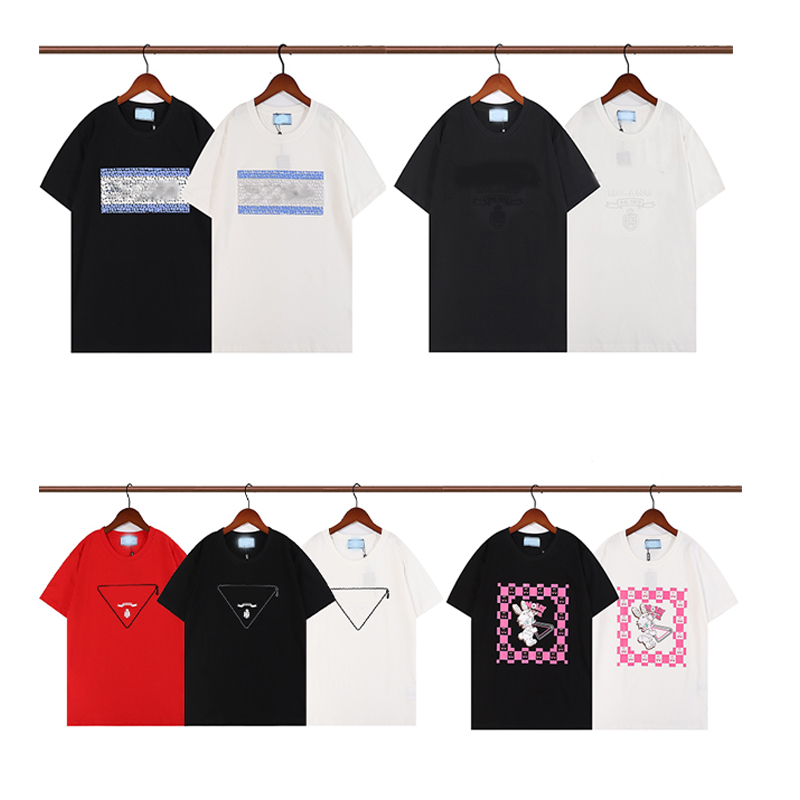 

Luxury Men' T-Shirts P home PRA triangle logo letter printing men and women embroidery round neck short-sleeved cotton T-shirt  M XL XXL, Supplement (not shipped separately)