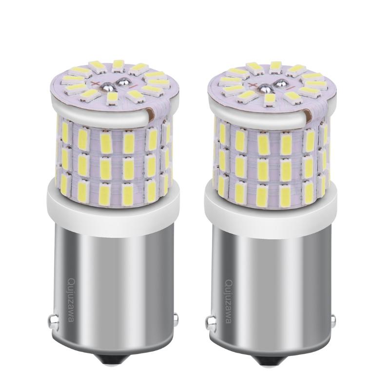 

2PCS Ceramic 1156 BA15s 7506 P21W R10W R5W LED Car Tail Brake Lamp Turn Signals Auto Rear Reverse Bulb Daytime Running Light, As pic