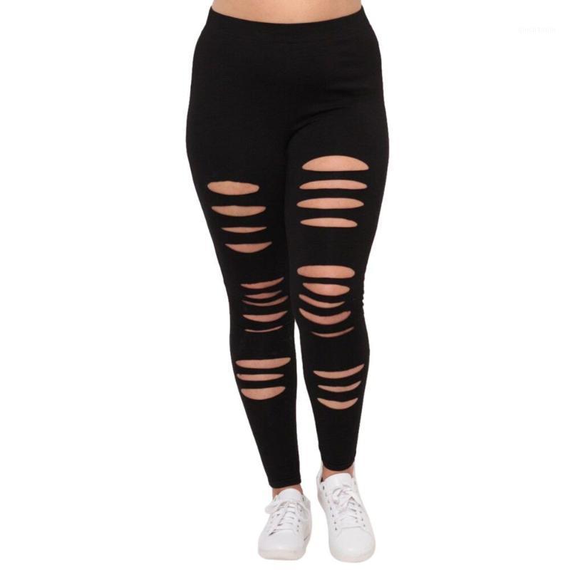 

Fashion Plus Size Womens Sexy Leggings Trousers Yoga Sport Hole Casual Pants Female Leggings Trousers Breatha for Gyms &w1, Black