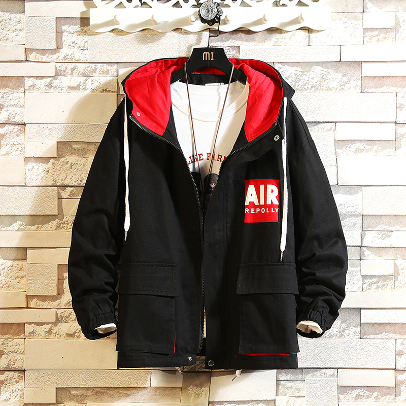 

Outdoor Black Casual Men's Autumn Winter Cargo Jacket 2020 OverSize 4XL 5XL Fashion Clothes kg-2, Jk667 b