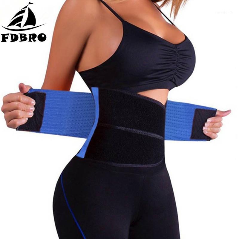 

FDBRO Slimming Waist Trimmer Sport Waist Belt Sport Corset Shapewear Cincher Body Shaper Support Training Fitness Girdle1, Yellow