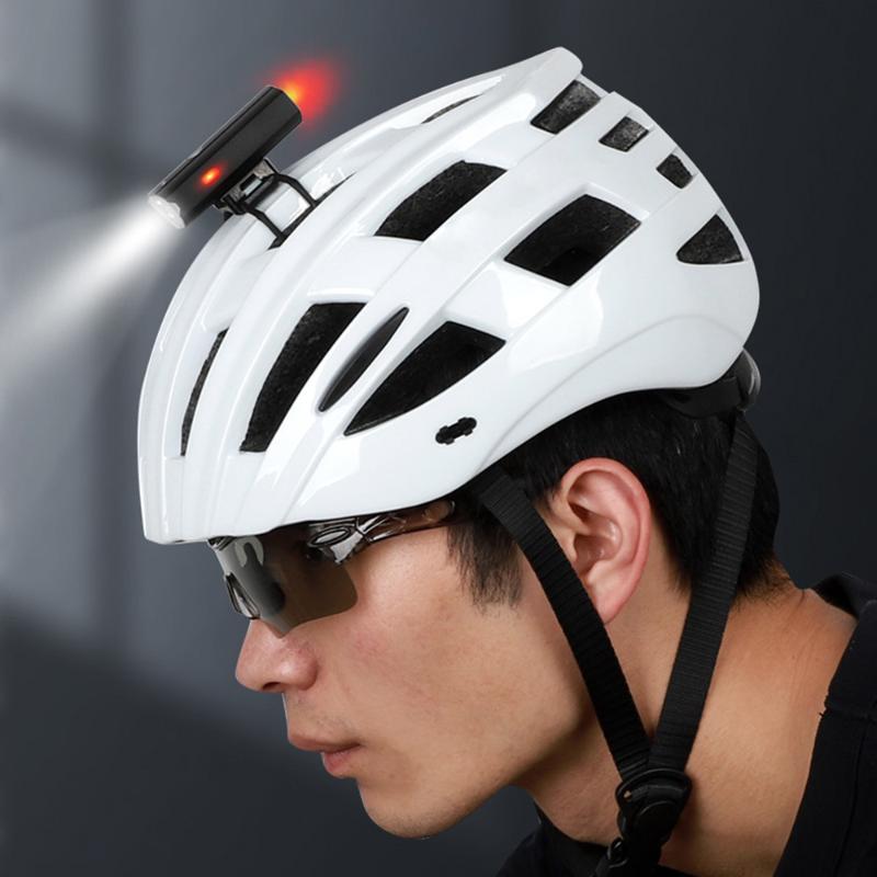 

MTB Cycling Helmet Headlight LED Head Cap Hat Rechargeable Headlamp Hands-free Clip Cap Light Outdoor Riding