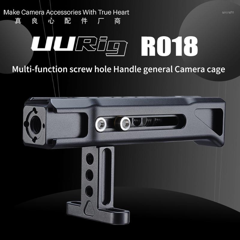 

UURig R018 Camera Top Handle Hand Grip With 3 Cold Shoe Arri Locating Hole 1/4 Screw Rig Accessories for DSLR1