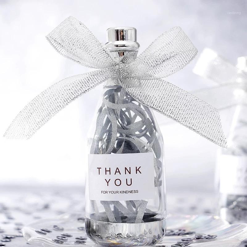 

12pcs Plastic Candy Boxes THANK YOU Wedding Gift Boxes DIY Champage Chocolate Box Baby Shower Wedding Decoration Supplies1