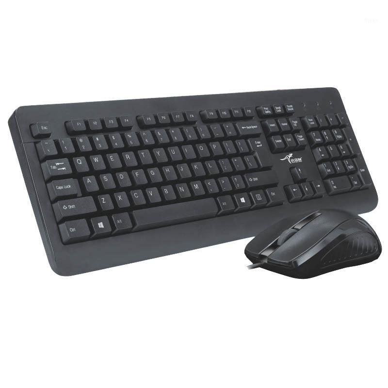 

Wallabies DS-2108 Office Business Set Desktop Computer Laptop USB Wired Keyboard Mouse1