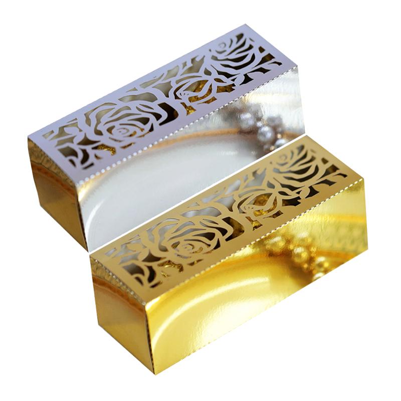 

10/50/100pcs Rose Flower Laser Cut Candy Box Favors And Gift Boxes DIY Chocolate Box Birthday Christmas Party Wedding Decoration