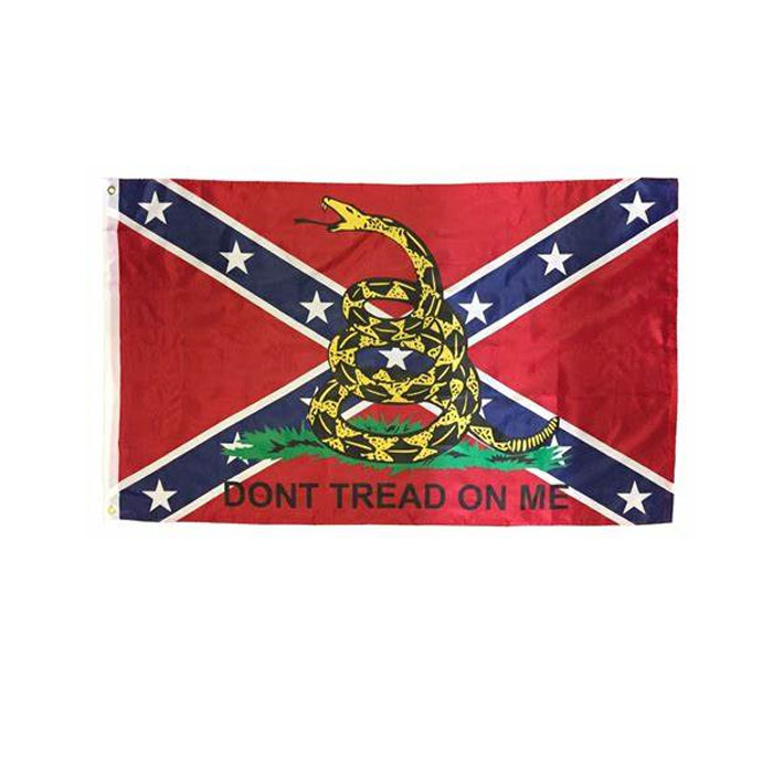 

Dont Tread On Me Confederate Flag Flying Decoration 3x5 FT Banner 90x150cm Festival Party Gift 100D Polyester Printed Hot selling!