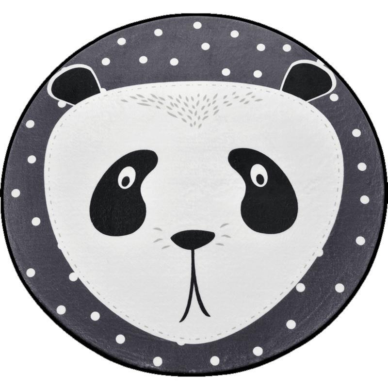 

Funny Animal Cartoon Carpet for Children/Kids,Panda//Bear Gray Round Rugs Super Soft Thicken Non-slip Rug Mat for Livingroom