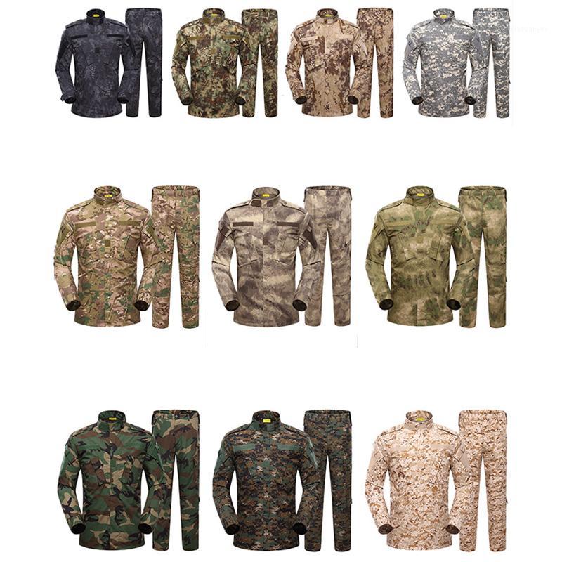 

Camouflage Army Men's Shirt Pants Usmc Special Forces Uniform Combat Work Wear Tactical Plus Size Clothes Pants Set1, Black