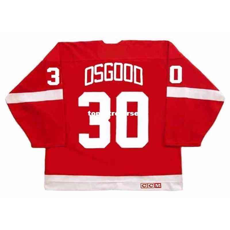 

Wholesale Mens Chris Osgood 1995 Ccm Vintage high end Retro Hockey Jersey, Black
