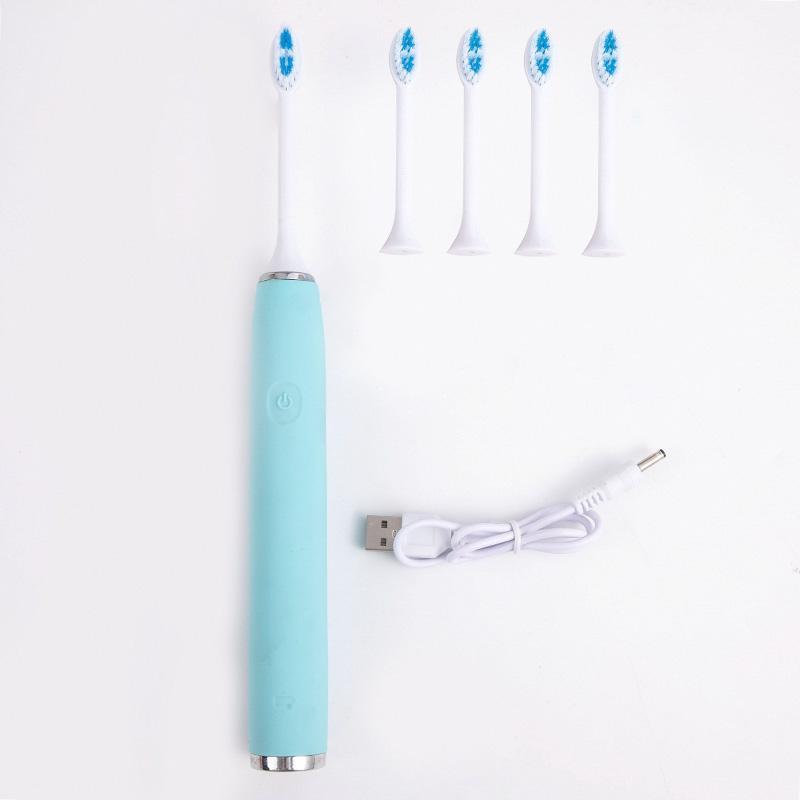 

Rechargeable Sonic Electric Toothbrush with Replacement Toothbrush Heads 5 Modes Washable Ultrasonic Brush Adult1