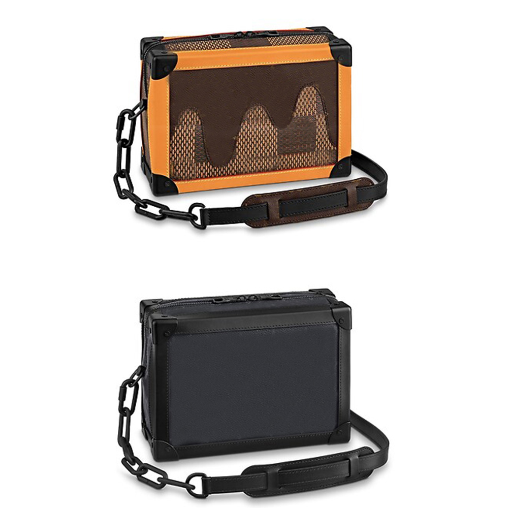 

Men's 25cm Soft Trunk chain bag crossbody bag new arrive Top quality Shoulder Bag Famous logo Handbag Brand new Soft box clutch bags, Invoice not sold separately