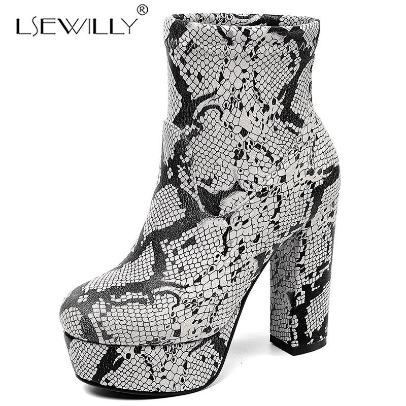 

Lsewilly size 34-43 platform boots women fashion round toe zip thick high heel ladies shoes autumn winter shoes ankle boots K231, Inside yellow