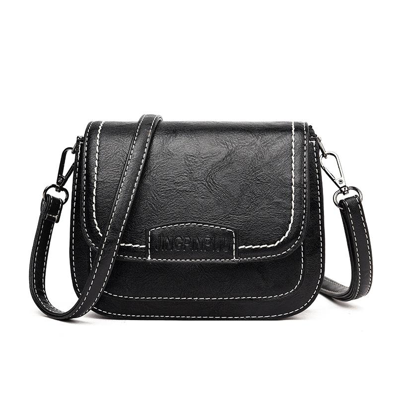 

Flap Women's Shoulder Bags New Luxury Crossbody Bags For Women PU Leather Women's Messenger Bag Small Mini Shopping Travel Bag, Black