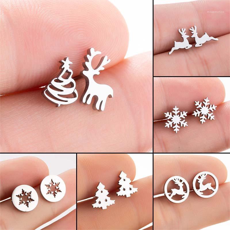 

Christmas Earrings Ladies Earrings Girls Accessories Simple Christmas Tree Deer Snowflake New Year Gifts Wholesale1