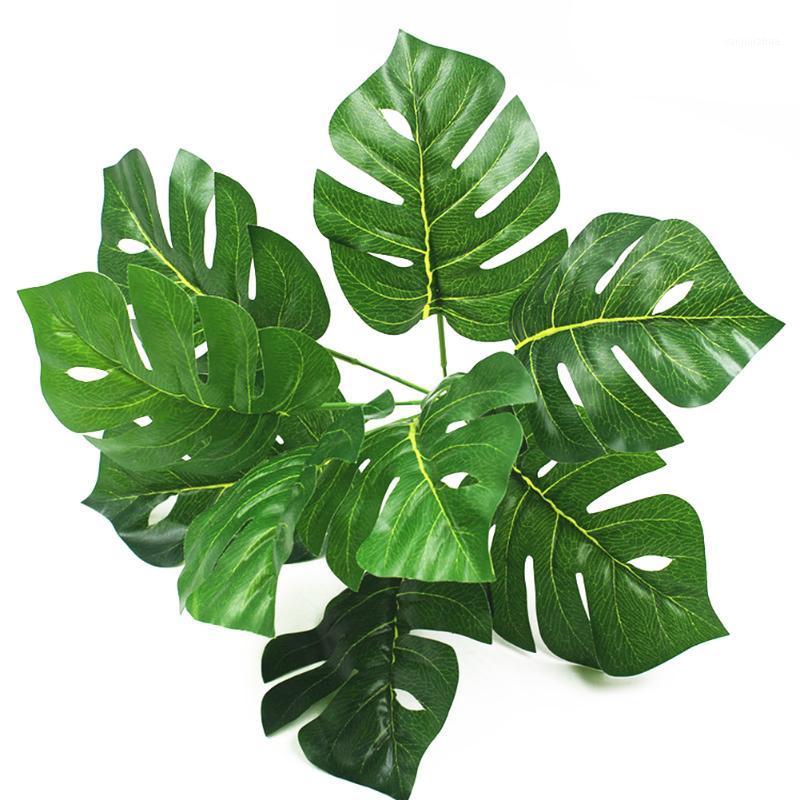 

Artificial Plants Green Turtle Leaves Garden Home Decor 1 Bouquet Mexican Autumn Decoration Artificial Grass Plant1, Olive