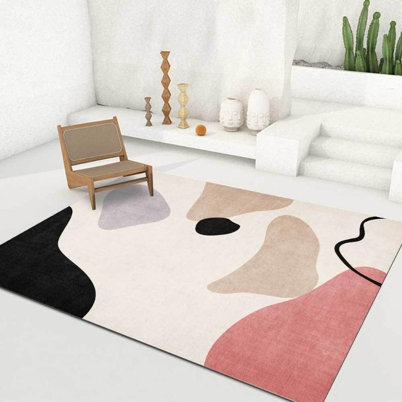 

Creative Geometric Pattern Soft Carpet Home Living Room Decorative Carpet Bedroom Bedside Non-slip Mat1