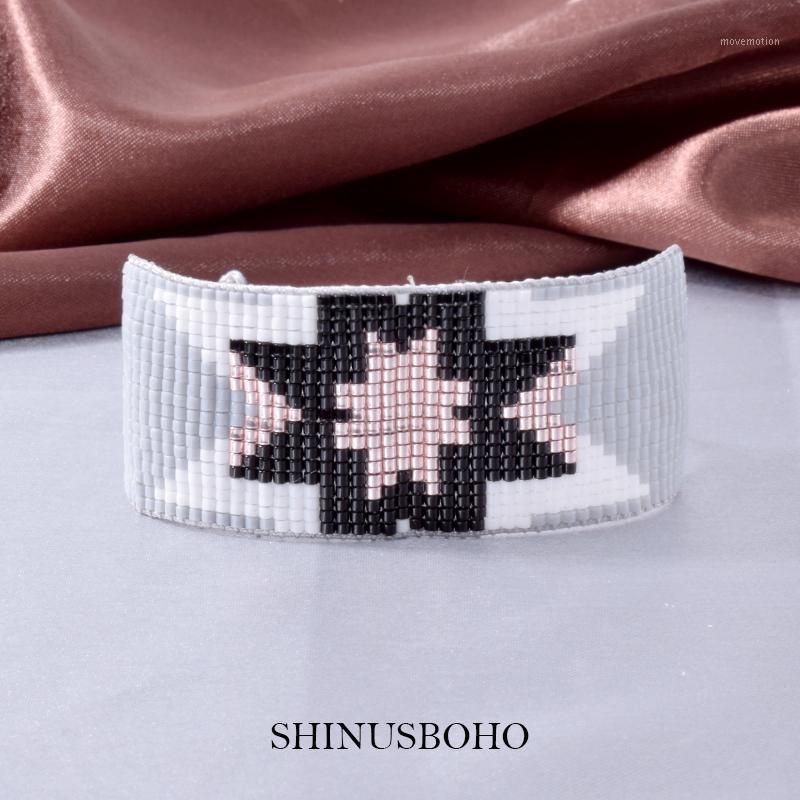 

Punk MIYUKI Bead Bracelet For Women Fashion Female Jewelry Handmade Woven Armband Beads Cuff Bracelets Women Friendship1