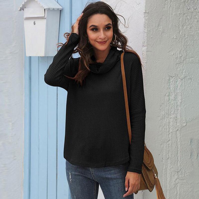 

2021 Autumn Turtleneck Women Jumper Ladies Turtle Neck Sweater Pullover Women Long Sleeve Sweater Female 2xl, White