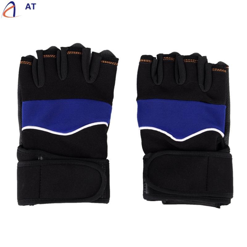 

FishSunDay Outdoor Sport Gym Workout Weight Lifting Training Fingerless Gloves comfortable compression Drop shipping Aug11, Red