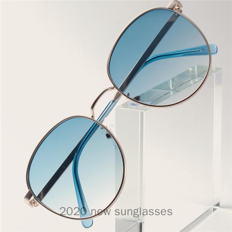 

Sunglasses 2021 Fashion Brand Oversized Round Women Luxury Vintage Eyewear Sun Glasses Female UV400 With Box NX