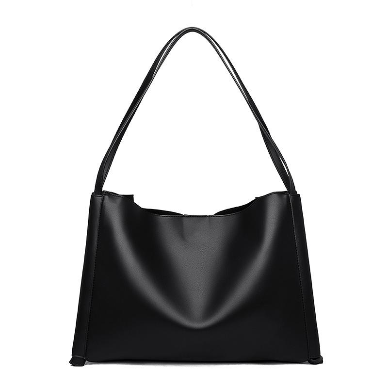 

New Fashion Lagre Capacity Luxury Handbags Women Designer PU Leather Shoulder Bag Female Messenger Bag Sac A Main Crossbody, Black