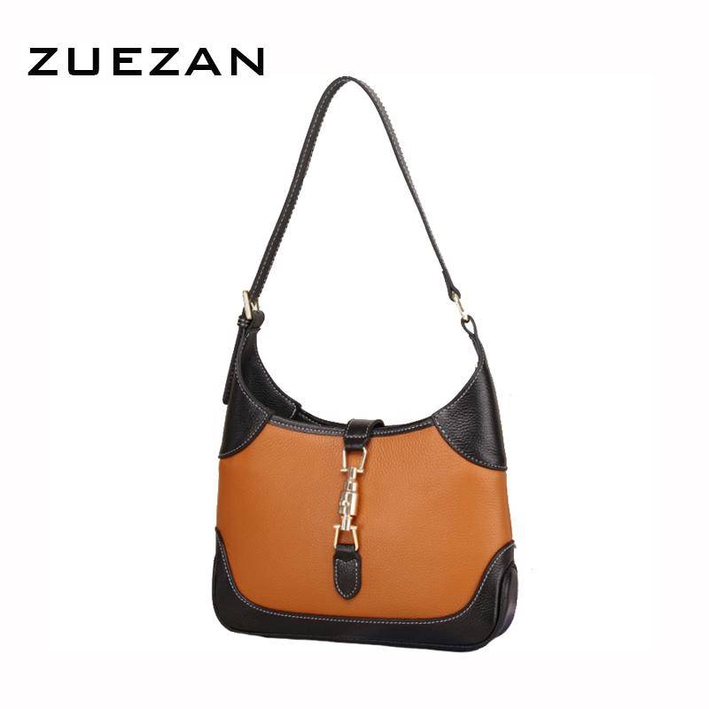 

Fashion Brand Design, Female 100% Natural Cowhide Cross body Wear, Women Genuine Leather Messenger Bag, Shoulder Bag, A571, Black