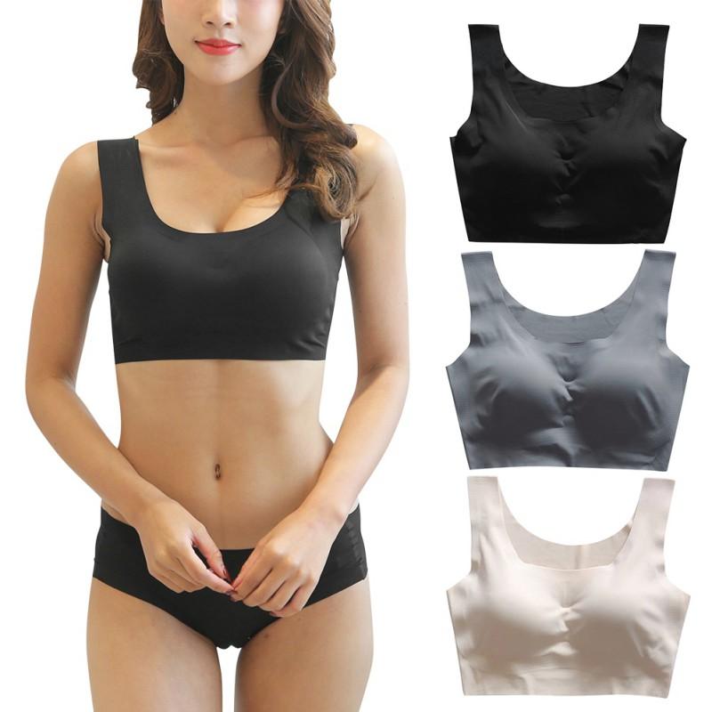 

Women Sexy Sport Bra Women lingerie Solid Color Plus Size Ultra-thin Fitness Bra Popular Sports Full Cup Tops Bralette, Khaki
