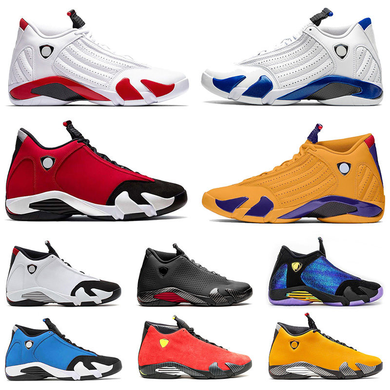 

high quality mens baketball shoes 14 jumpman 14s Gym Red Hyper Royal Blue Ferrar University Gold Men Sports Sneakers, A3 candy cane