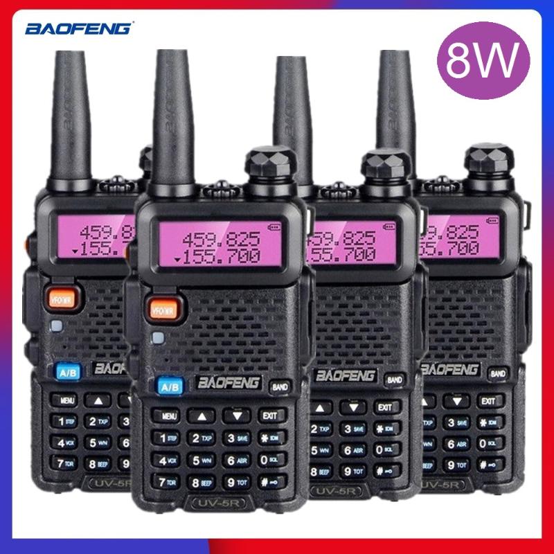 

4PCS Walkie Talkie Baofeng UV-5R 8W CB Radio Transceiver VHF UHF Ham Radio Stations UV 5R Transmitter for Hunting 10 km UV5R