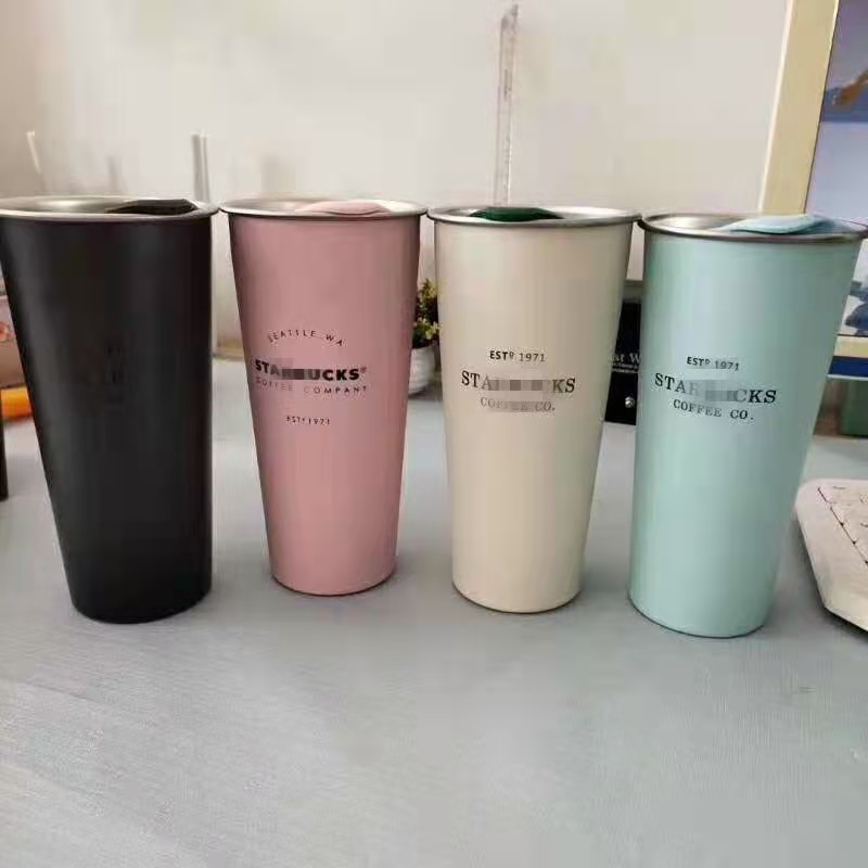 

20 New style roll-top coffee cup with double layer 304 stainless steel stretch liner thermos mug gift customization milk tea cup#511