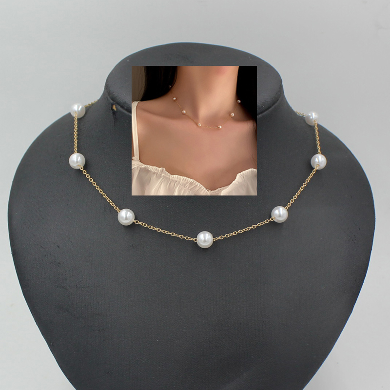 

New Arrival Pearl Necklace For Women Jewelry Plearl Beaded Necklaces Friends Gifts