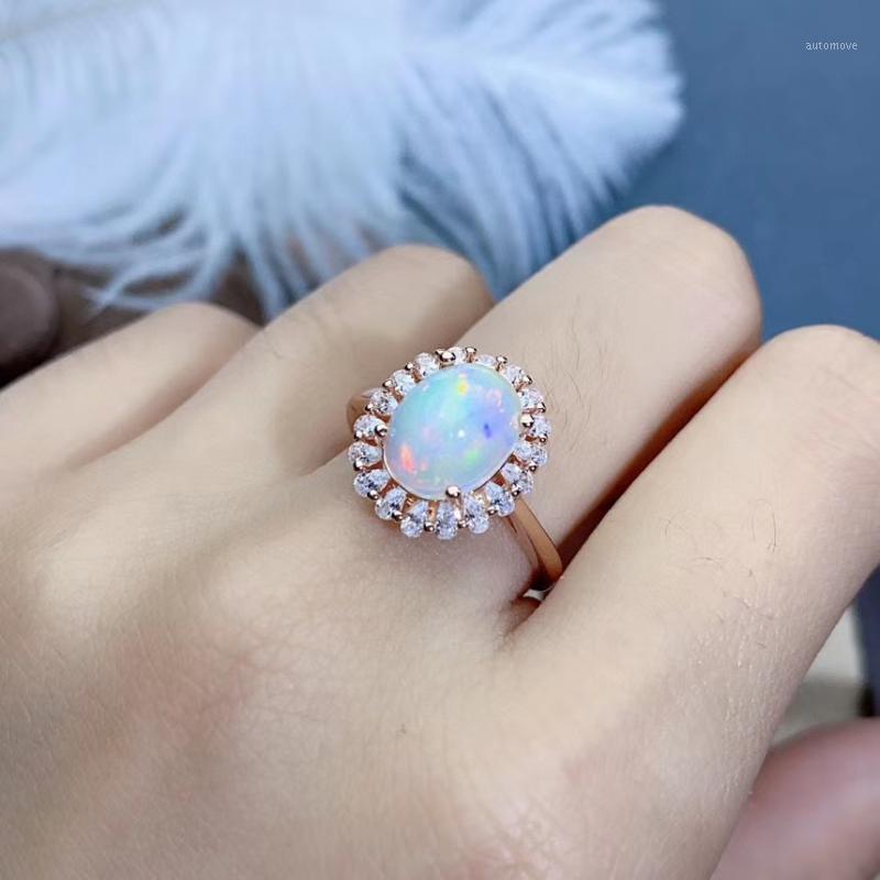 

New Coming Natural and Real The Best GiftFor your girl Friend Natural Real Opal Ring 925 sterling silver Fine jewelry Opal Ring1