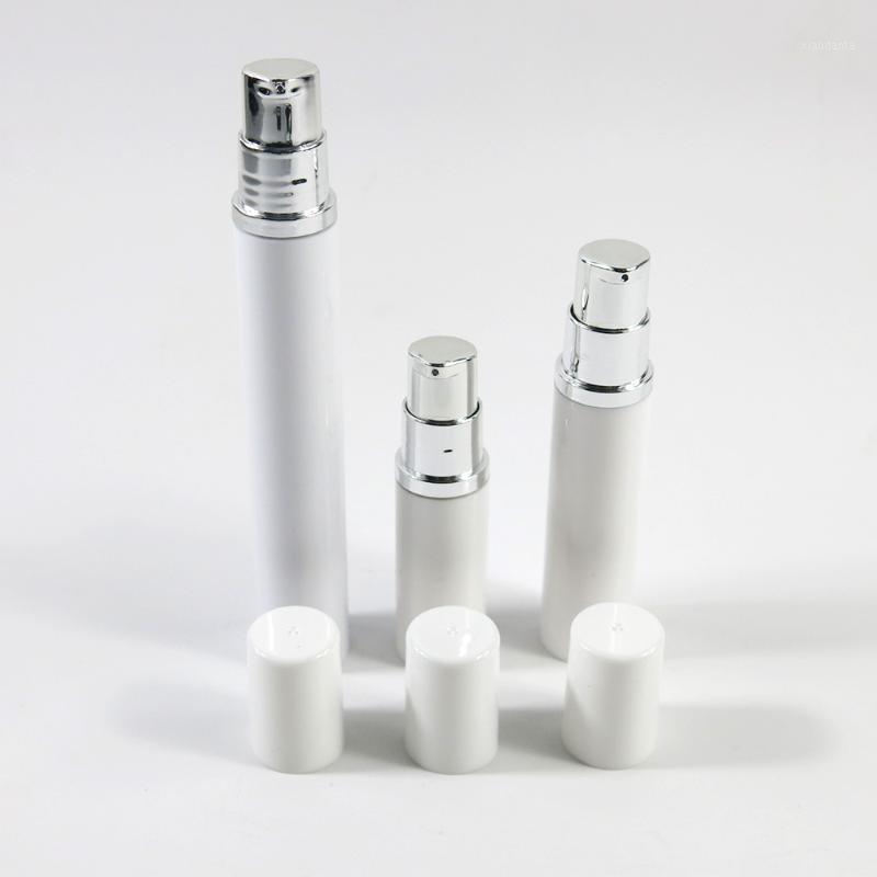 

30pcs Cosmetic Push Pump Bottle Serum Cream Airless Plastic White Makeup Bottle Dispenser Travel Container 5ml 10ml 15ml 1/2oz1