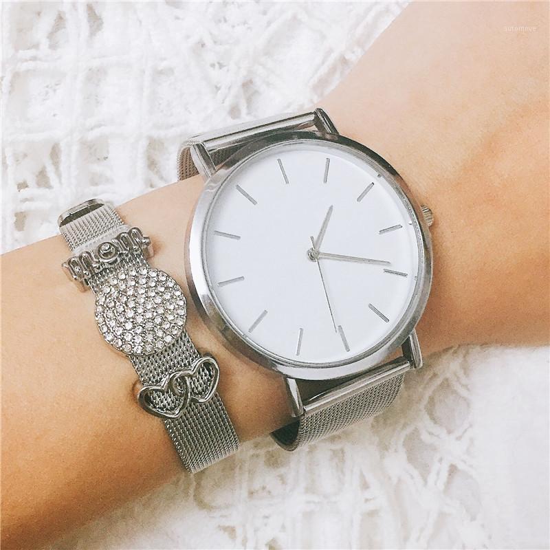 

Vinnie Design Jewelry Stainless Steel Keeper Mesh Bracelet Set with Wristwatch1