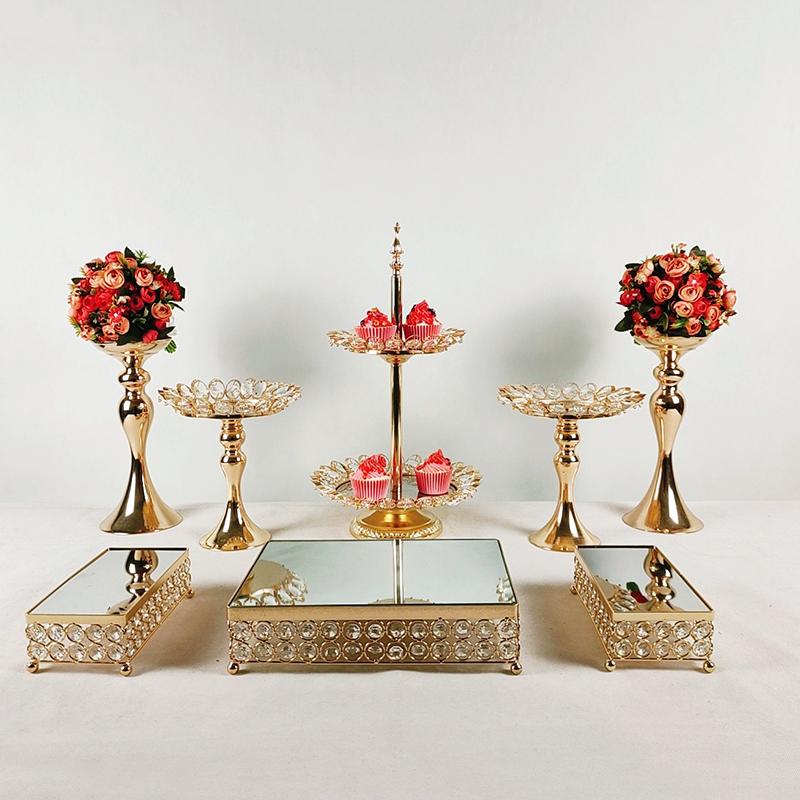 

Other Bakeware 8pcs/lot 2-Tier Stacked Cupcake And Dessert Tower