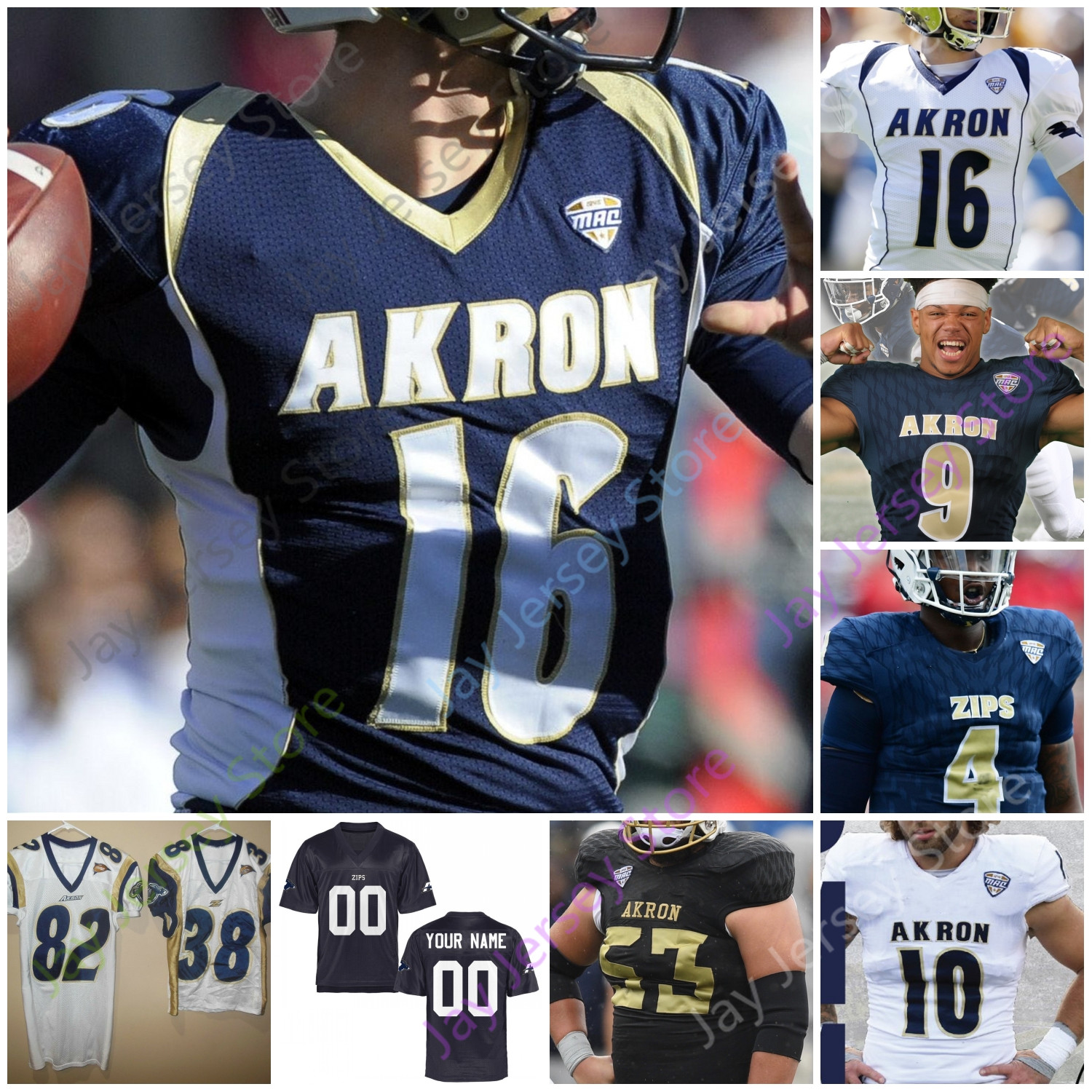 

Akron Zips Football Jersey NCAA College DJ Irons Cam Wiley Shocky Jacques-Louis Antavious Fish Durant Morton George TJ Banks Arslanian Jones Lewis, Black
