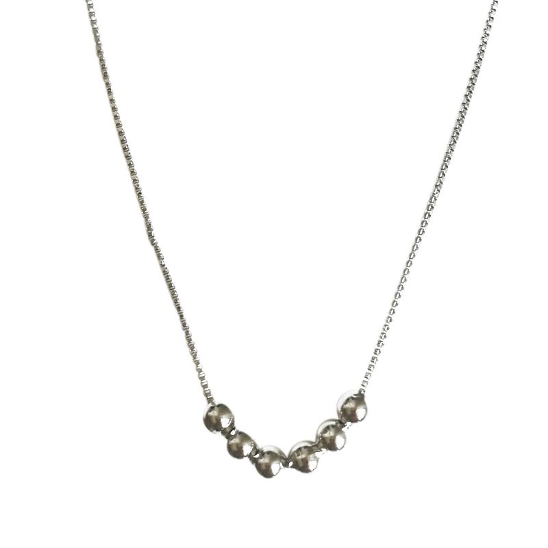 

Clavicle Simple and Generous Chic Clavicle Chain Necklace Beads Necklace Fresh Sen
