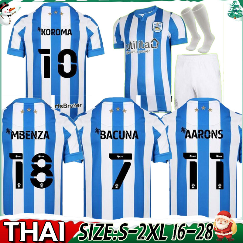 21/22 Huddersfield Town Sarr Thomas Soccer Jerseys 2021 Toffolo Pearson Aarons Maillots de Foot Shirt Campbell Holmes Uniformes de football Ensem