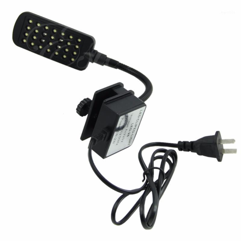 

New 28 LED Aquarium Fish Tank Clamp Clip Lamp Light White&Blue Color Lighting yy561