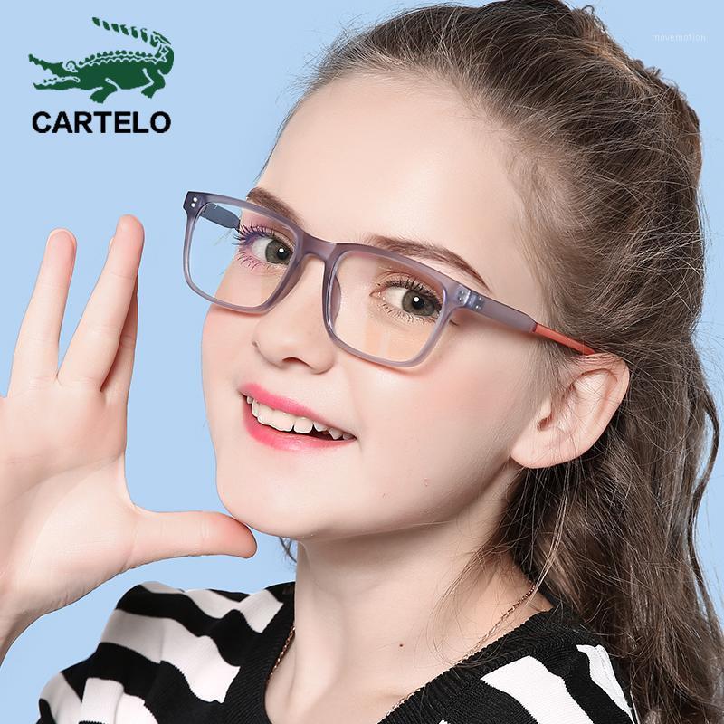 

CARTELO Fashion ultra-light children's goggles anti-blue glasses comfortable learning glasses frame Silicone flexible1