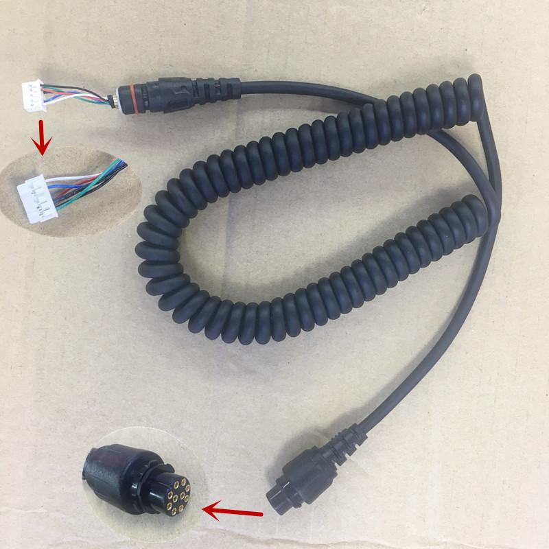 

replacement DIY for SM16A1 MIC microphone speaker cable 10pins for Hytera MD780 MD780G MT680 etc car radio