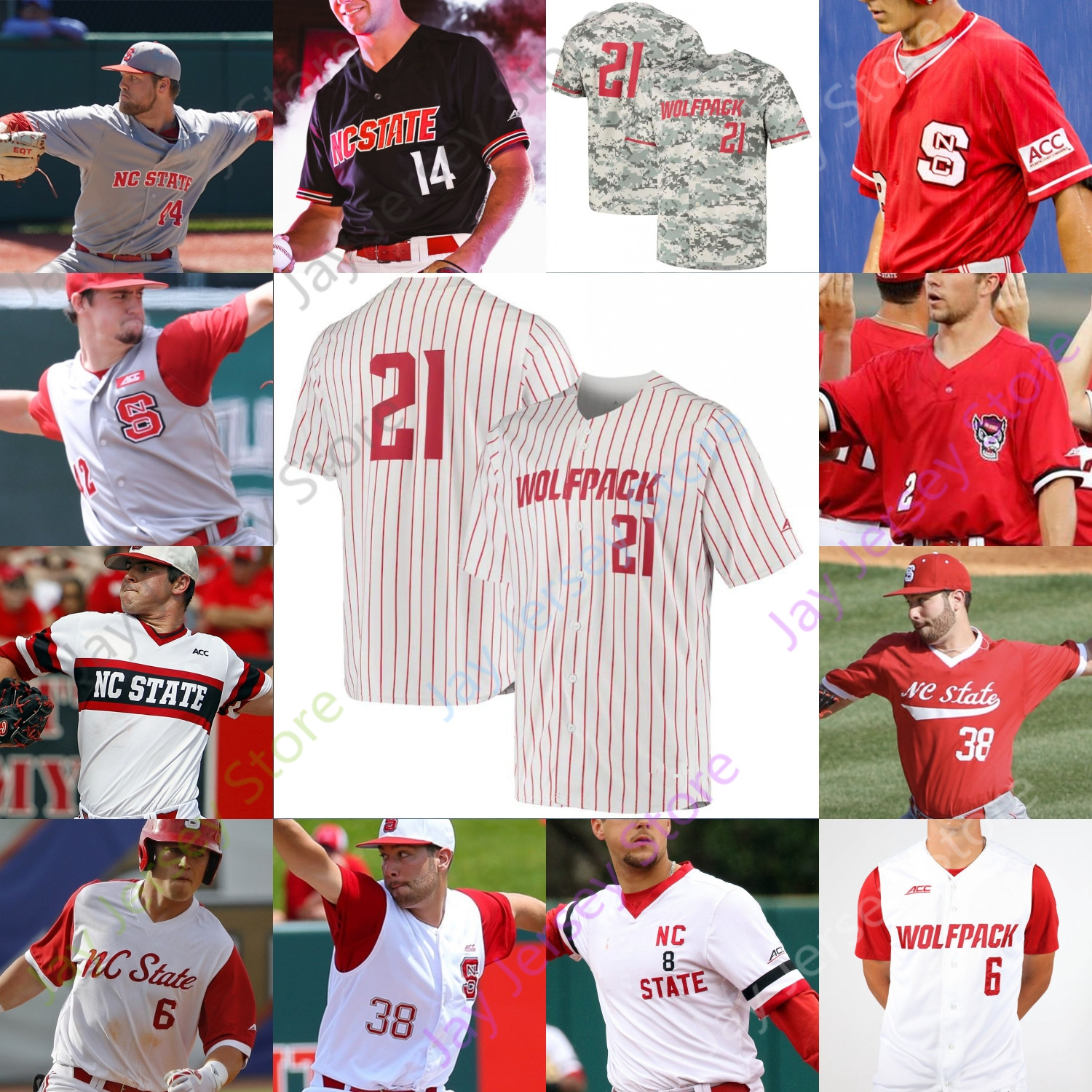 

NC State Baseball Jersey College Trea Turner White Matt Willadsen Sam Highfill David Harrison Garrett Payne Devonte Brown Dominic Pilolli J.T. Jarrett Giles Marcy, White ii