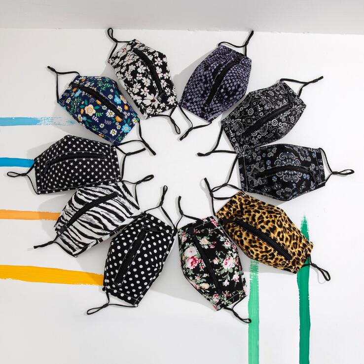 

creative zipper mask zipper design easy drinking mask washable reusable face mask cover protective designer masks party masks owf2813