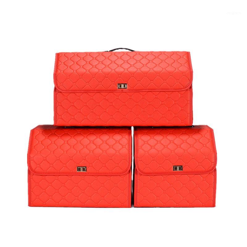 

Car luggage storage and finishing in the luggage net leather material cage function universal car interior jewelry.1