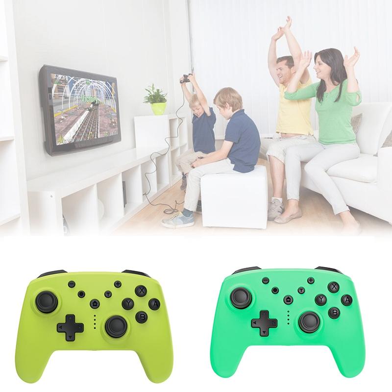 

Wireless Gamepad for N-Switch Pro NS Pro Game Joysticks Controller with 6-Axis Handle 3.5mm AUX(Green