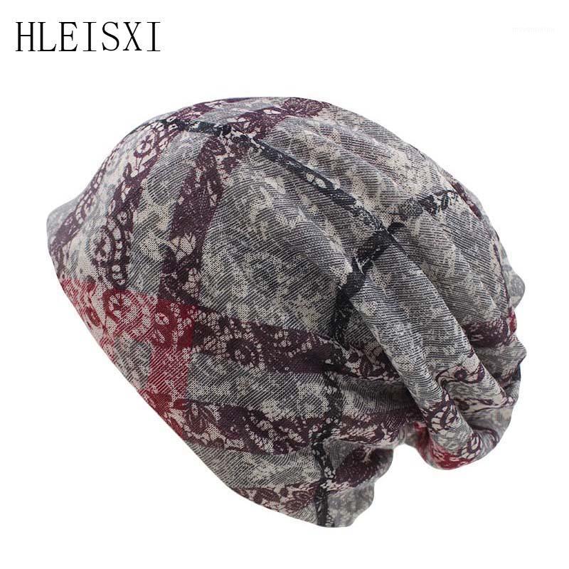 

New Fashion Summer Women Beanies Skullies Double Used Girl Scarf Brand Hip Hop Soft Lady Hat Autumn Gorras1