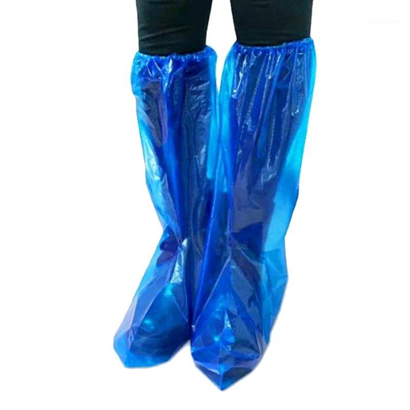

ASDS-35 Pairs of Disposable Shoe Covers Blue Rain Boots Boots Cover Transparent Waterproof Non-Slip Overshoes1